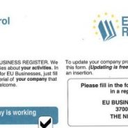 EU Business Register (www.eubusinessregister.net) – Online Branchenbuch Abzocke in neuem Gewand.
